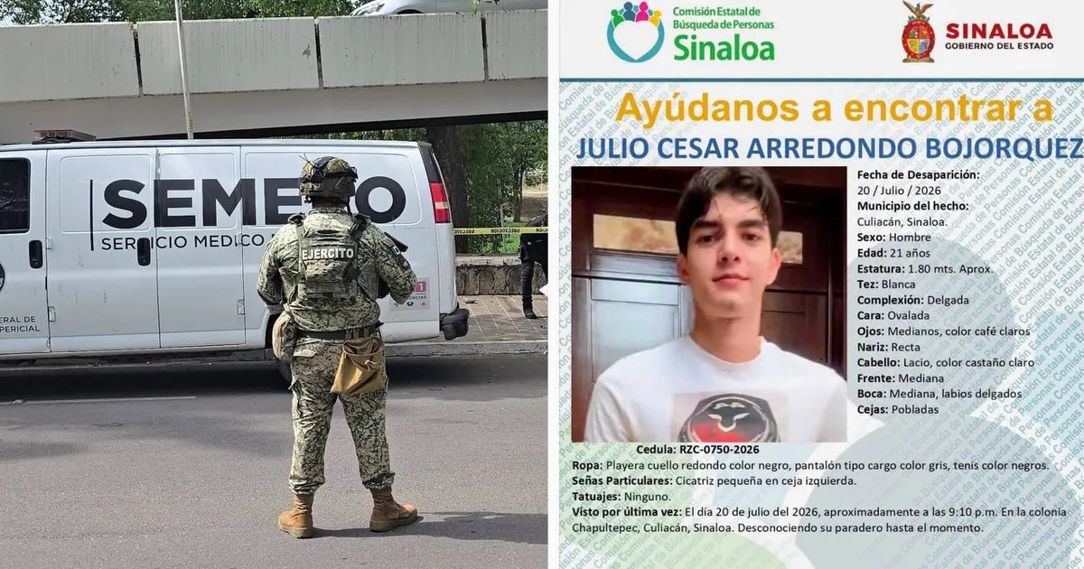 Identifican con ADN a joven desaparecido en Culiacán; fue localizado sin vida