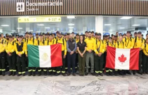 México envía 103 brigadistas a Canadá para apoyar en combate de incendios