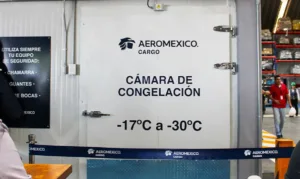 Aeroméxico instala cámara de congelación para transportar alimentos