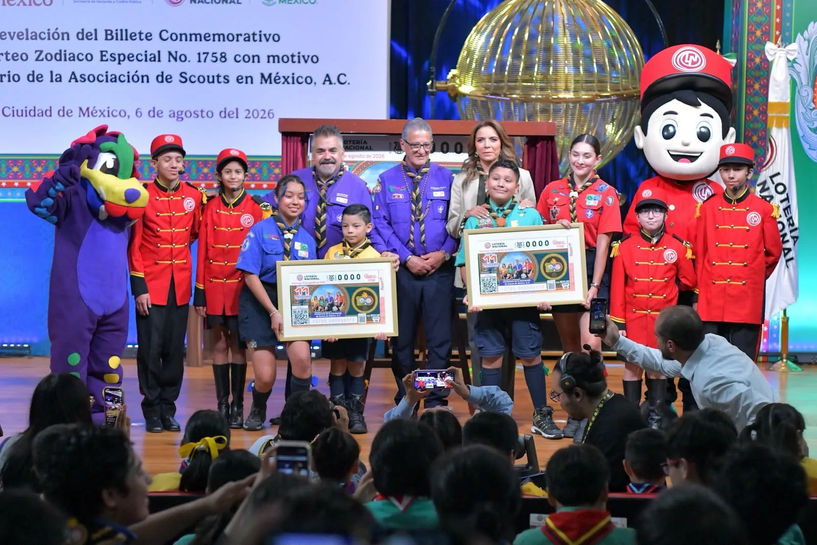 Lotería Nacional conmemora 100 años de los Scouts en México con billete especial