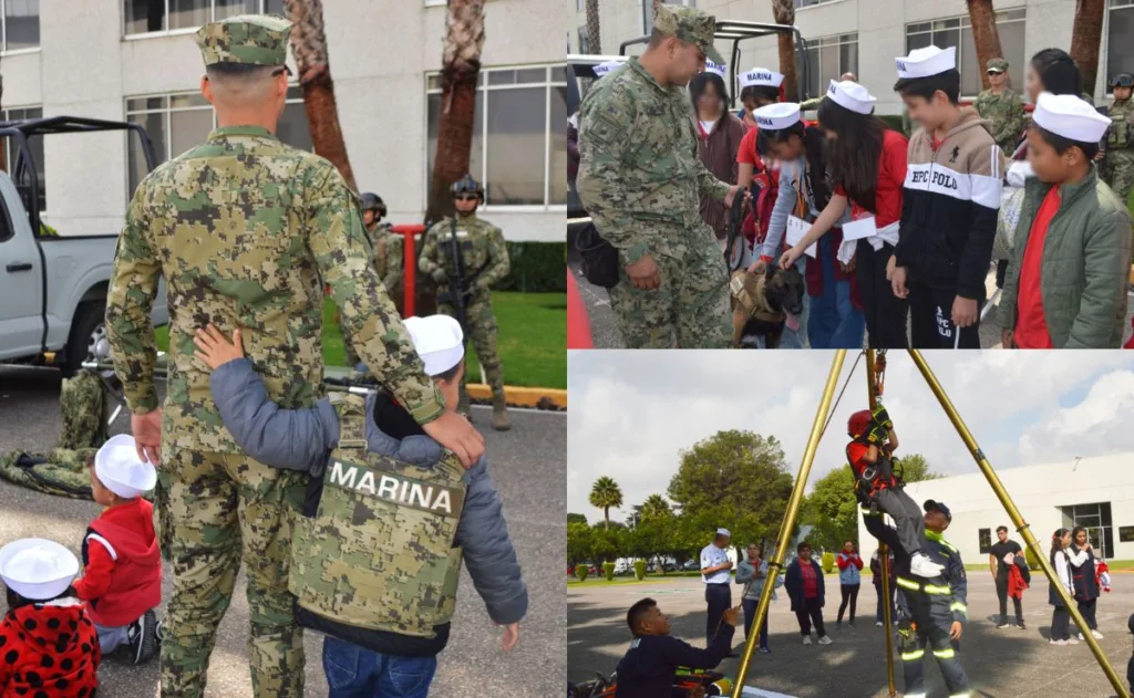 Niñas y niños viven un día como elementos navales de la Marina