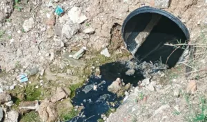Aguas residuales contaminan la laguna El Bayito en Macuspana