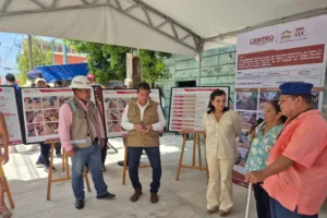 Supervisan calles remodeladas y mejoras de agua potable en la colonia Atasta de Serra
