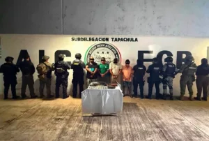 Detienen en Tapachula a cuatro presuntos integrantes de una facción del Cártel de Sinaloa
