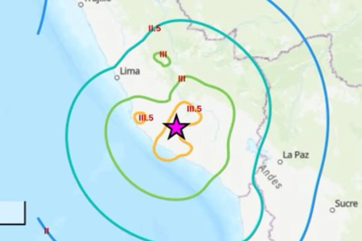 Sismo de magnitud 6.7 sacude los Andes de Perú; autoridades evalúan posibles afectaciones