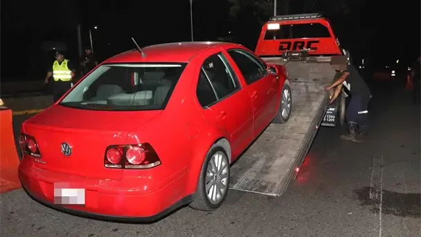 Nueve vehículos son enviados al corralón tras operativo de alcoholímetro en Villahermosa