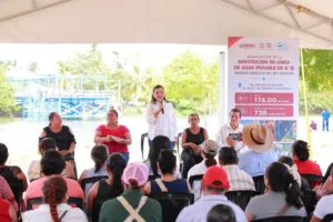 Restablecen suministro de agua potable en Aztlán 4ª Sección con nueva línea de conducción