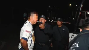 Seis conductores dan positivo en operativo Alcoholímetro en Tabasco
