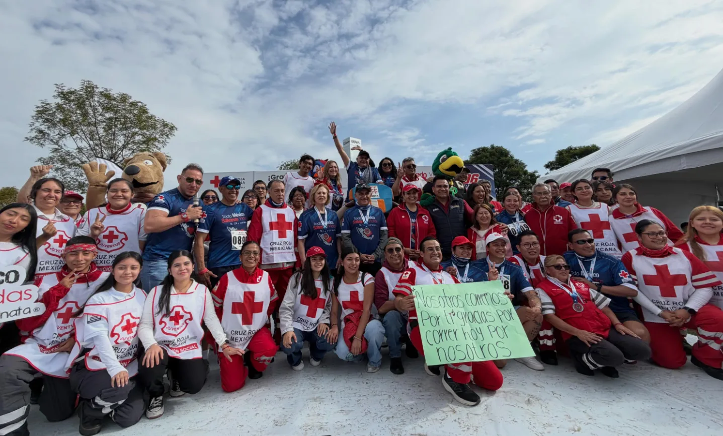 Más de 600 atletas participan en Tabasco en la carrera Todo México Salvando Vidas