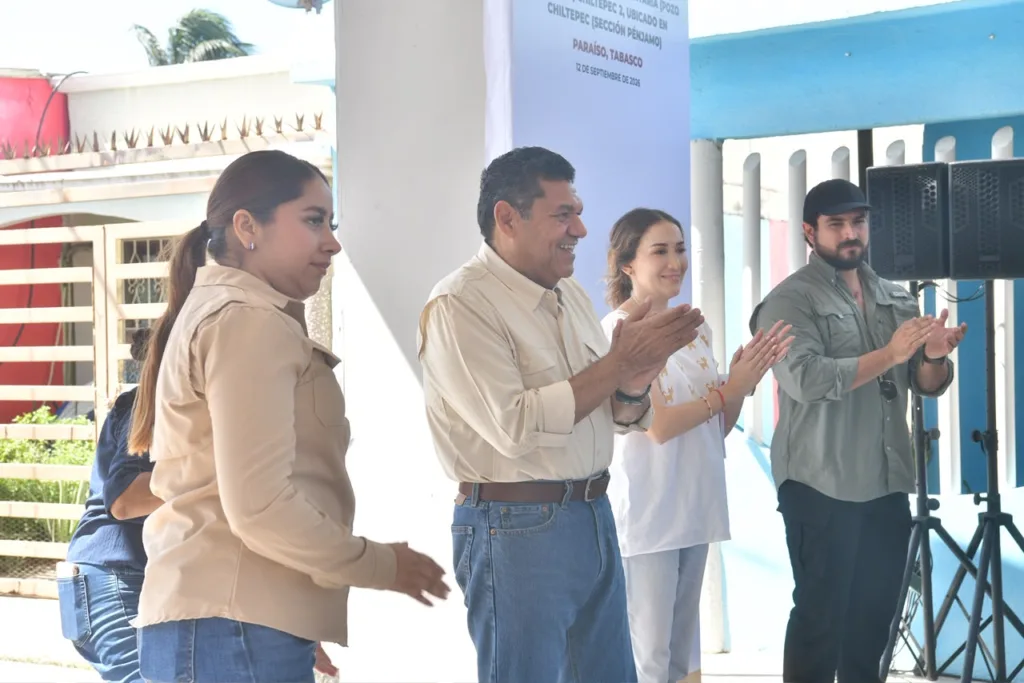 Paraíso recibe obras de agua y educación por más de 9.6 mdp