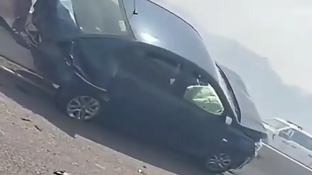 Aparatoso accidente se registra en la carretera Macuspana-Escárcega