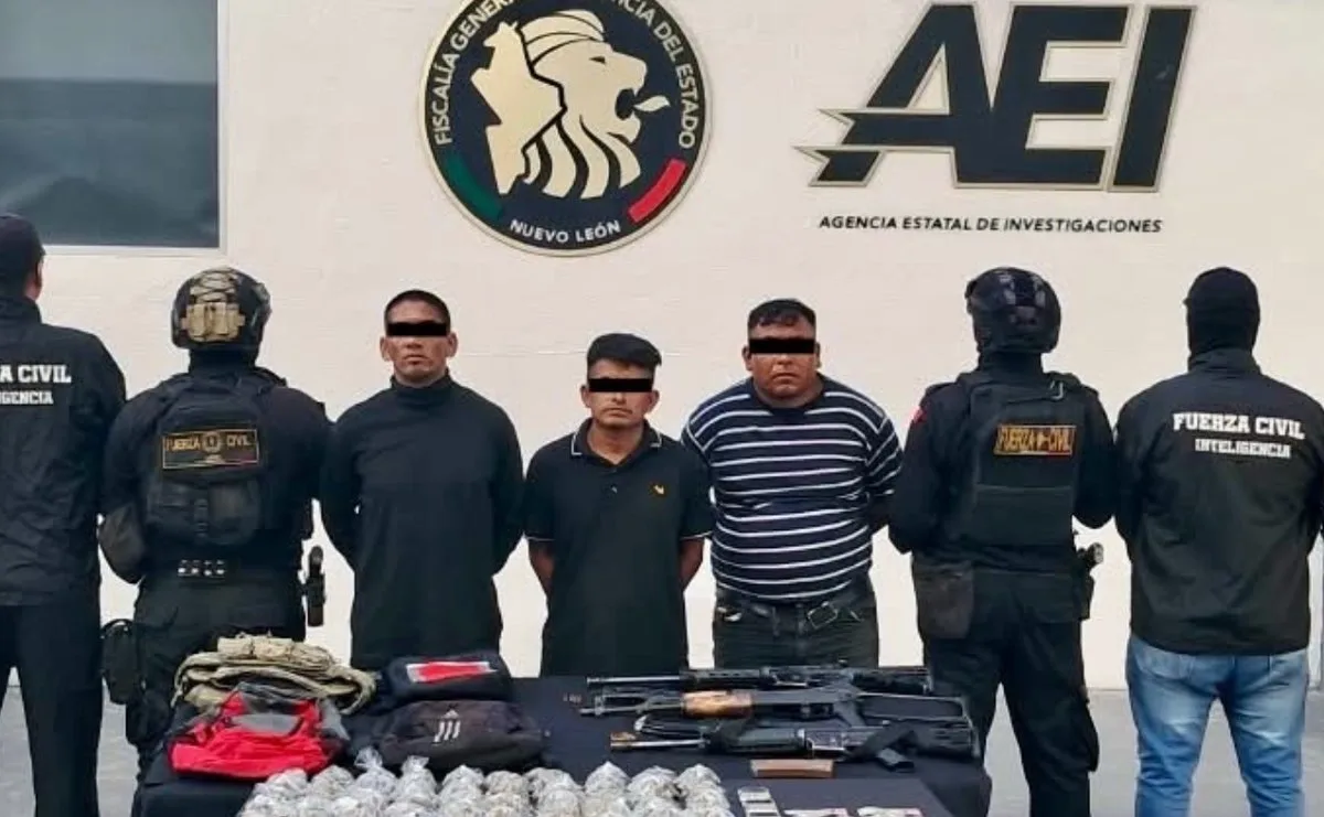 Detienen a tres presuntos participantes en enfrentamiento de General Treviño