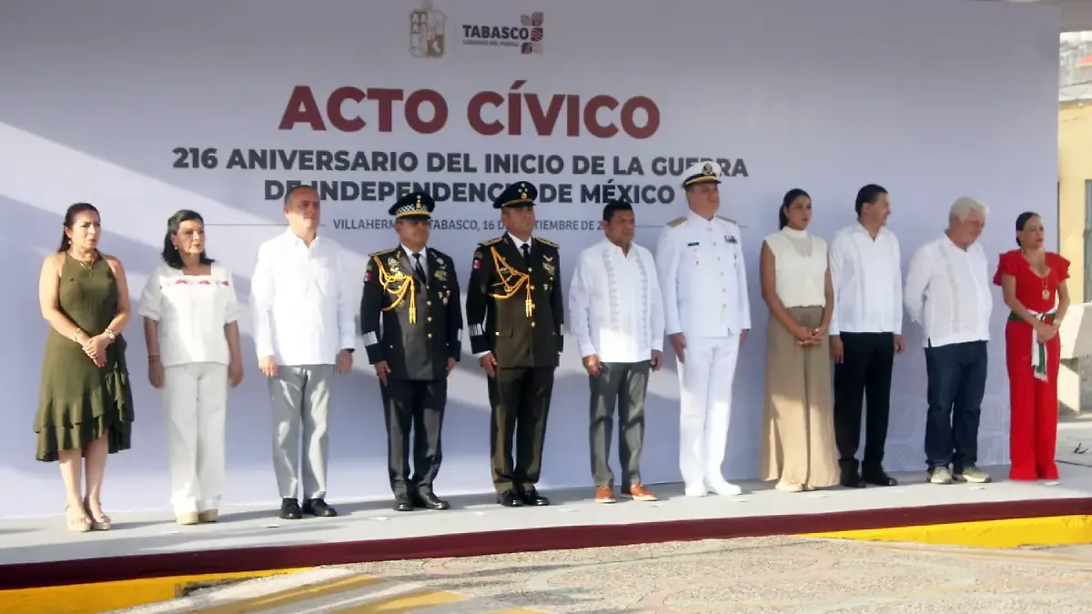 Tabasco conmemora la Independencia con llamado a defender soberanía y justicia