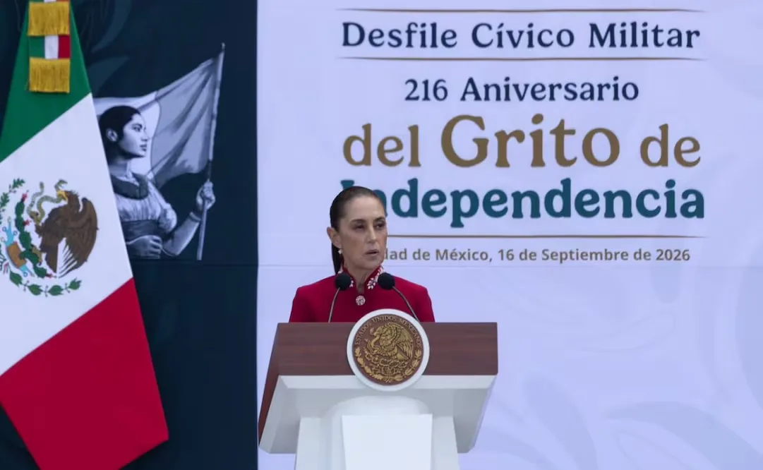 Sheinbaum destaca soberanía y justicia social en aniversario de la Independencia