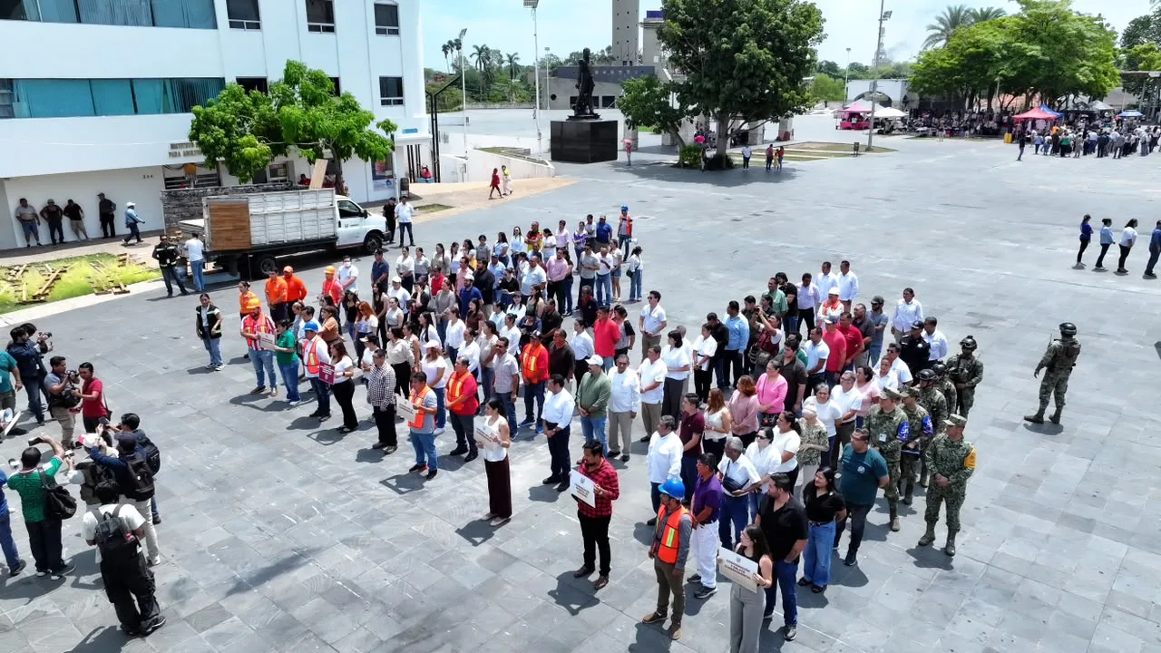 Tabasco participa en el Segundo Simulacro Nacional con más de 99 mil personas
