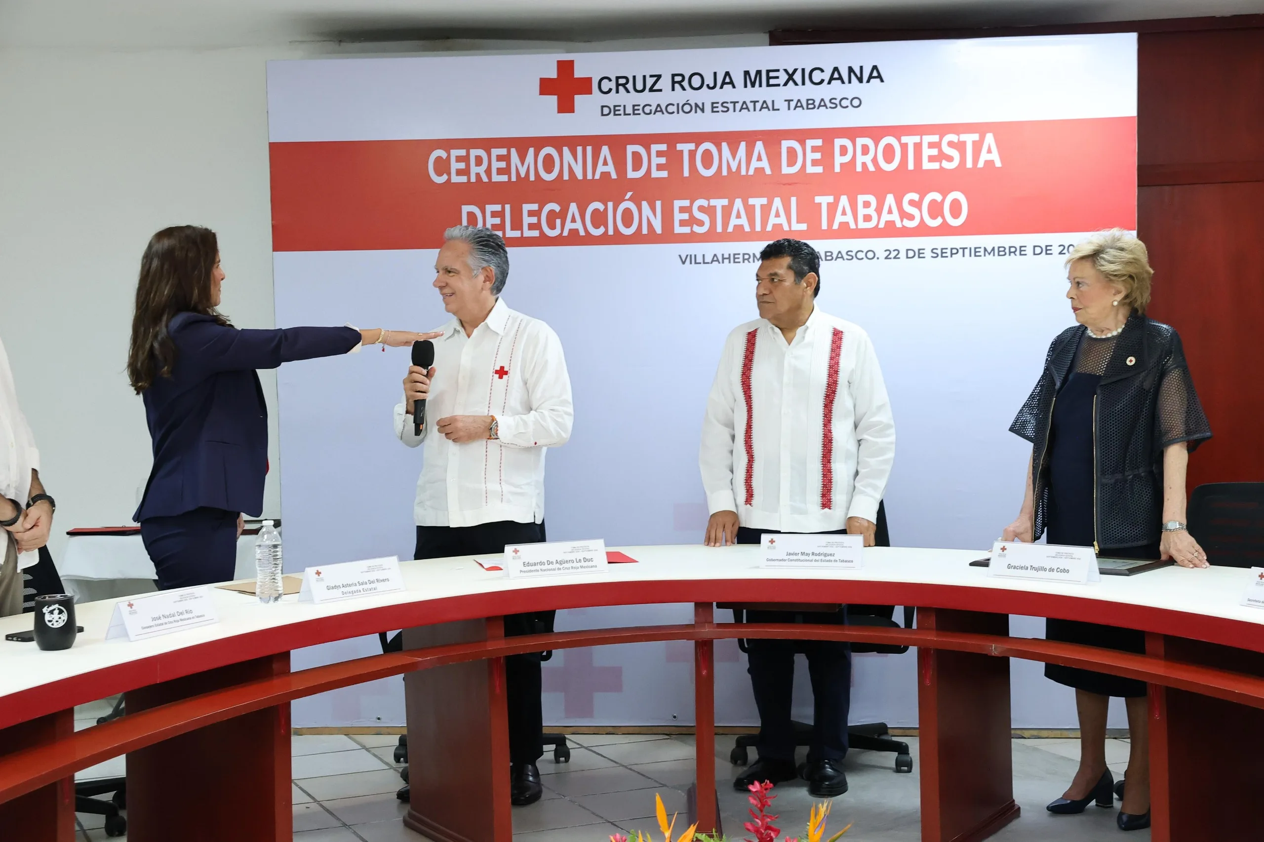 Gladys Asteria Sala del Rivero asume como nueva delegada de la Cruz Roja en Tabasco