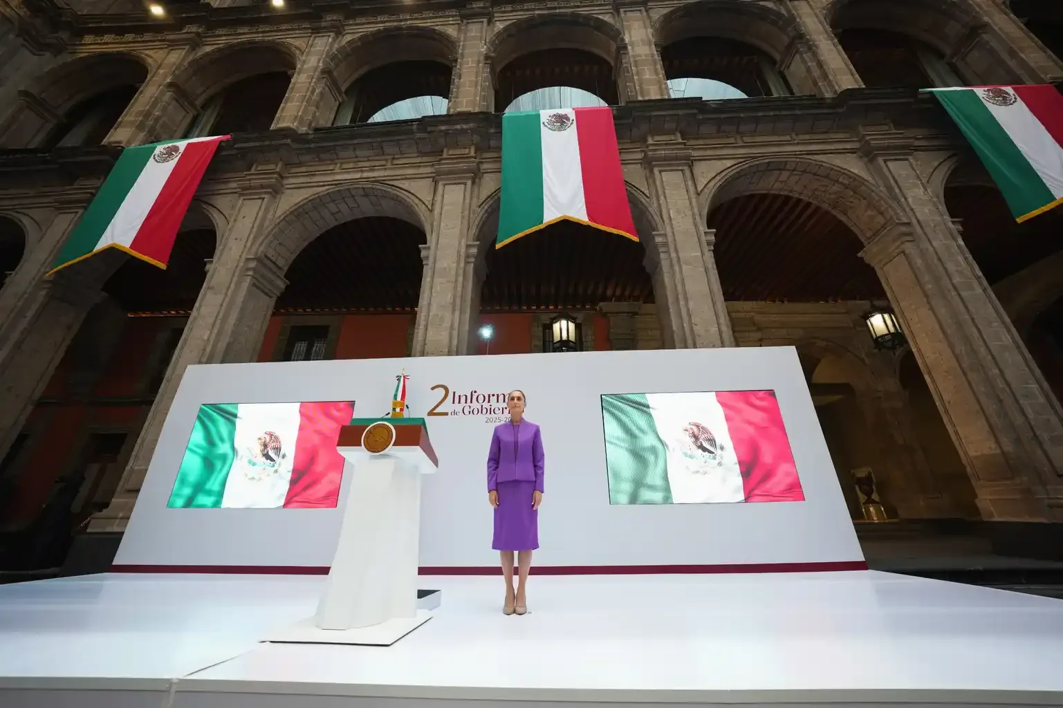 Sheinbaum afirma que México avanza con rumbo definido por el pueblo durante su Segundo Informe